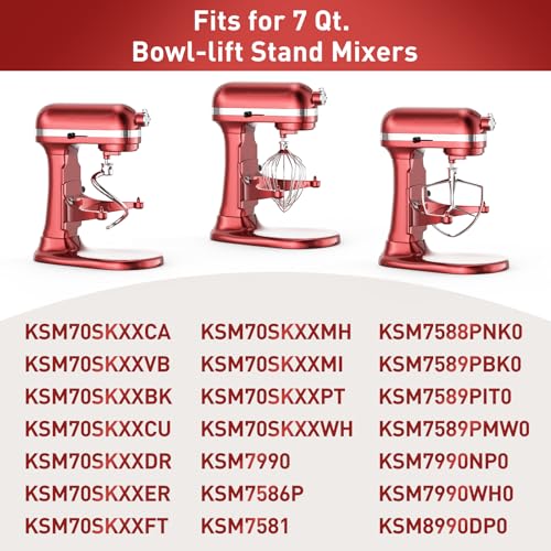 XINCAN 7QT Stainless Steel Flat Beater for KitchenAid Stand Mixer, Kitchen Aid Paddle Attachment Accessories/No coating/Dishwasher Safe Replacement for Kitchenaid Professional 7QT Series Mixer - Image 4