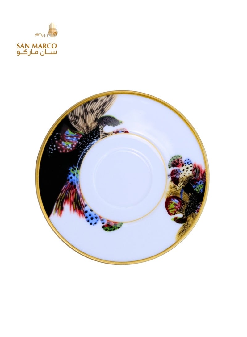 San Marco طقم شاي الطاووس الملكي - 12 قطعة - Image 1