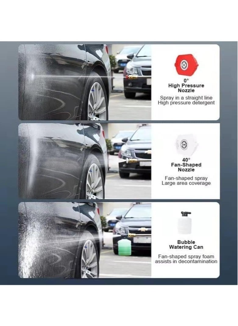 48V Cordless Portable Washer Electric High Pressure Cleaner Machine 200W 30 Bar Lithium Handheld Car Cleaning Device With Foam Generator Nozzle Water Pump - Image 3