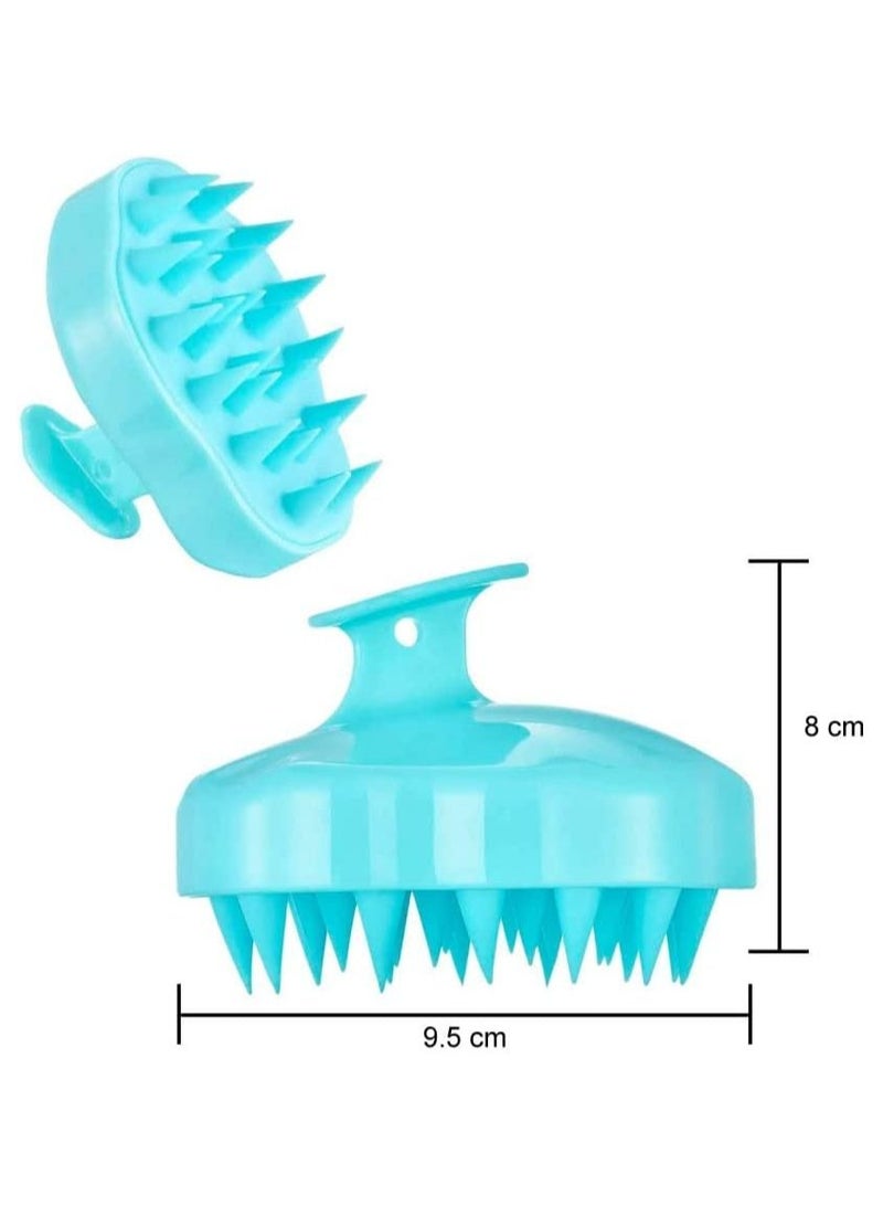 ORiTi Hair Scalp Massager Brush, Silicone Shampoo Brush for Men Women Kids Pets Head Hair Brush Scrubber Dandruff Scalp Exfoliator for Curly Wet Dry Straight Short Thick Thin Hair - Image 5