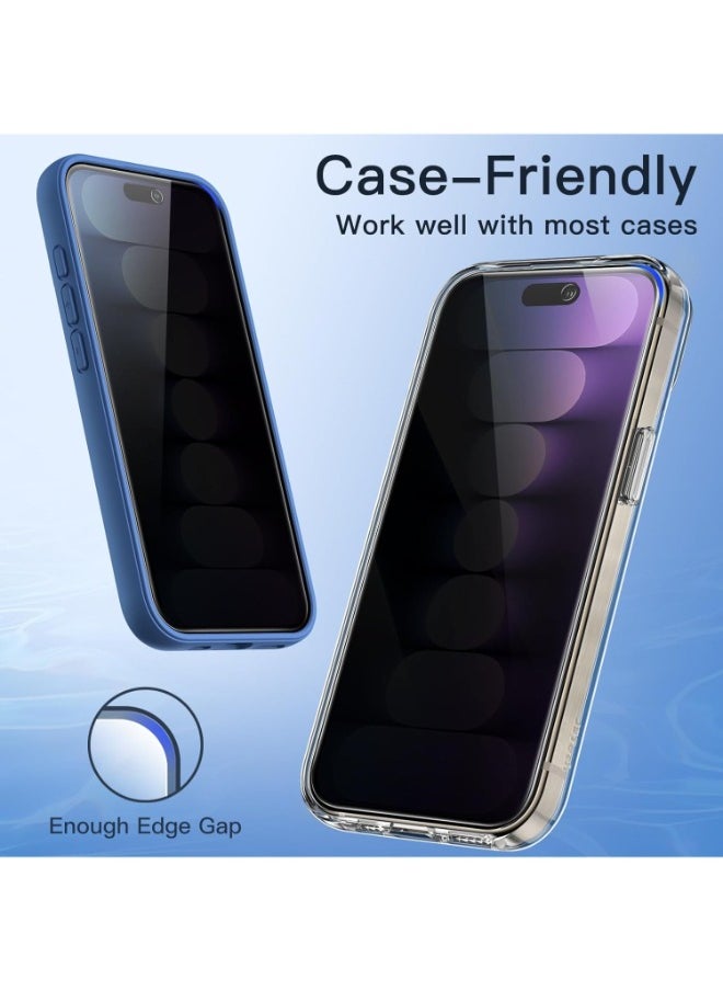 Glass - HD privacy screen protector for iPhone 13, 9H hardness, anti-spy tempered glass layer, - Image 1