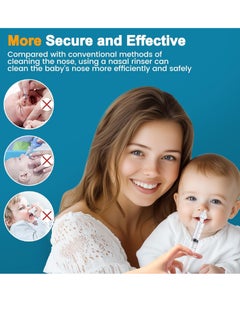 Gonice 2 Pcs Baby Nasal Syringe 10ml, Reusable Baby Nose Pipette, Safe and Comfortable, Portable Baby Nose Syringe with Baby Nasal Syringe Nose, Baby Fly with Soft Silicone Tip  - Image 2