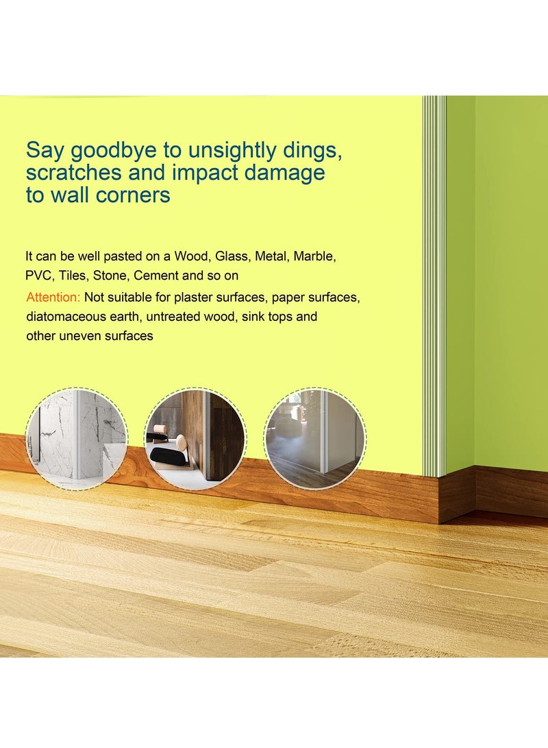 SYOSI Baby Proofing, Silicone Edge Protector Strip, Soft Corner Protectors for Kids, 6.5ft (0.6x0.6in) Pre-Tape Adhesive Corner Protectors for Furniture Against Sharp Corners for Cabinets, Tables, Drawers  - Image 3