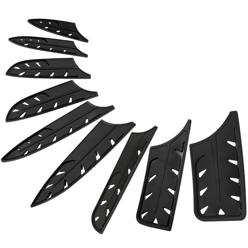 XYJ 9pcs Plastic Knife Covers Sleeves Edge Guard Sheath Blade Protector for Kitchen Chef Knife