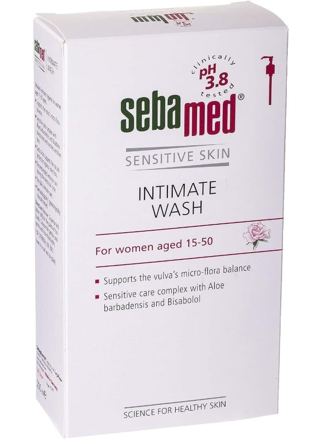 Sebamed Feminine Intimate Wash for Sensitive Skin Ph 3.8 200ml - Image 1