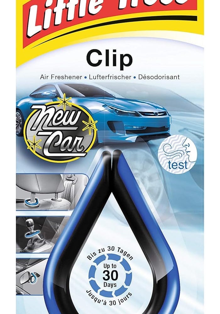 Little Trees Air Freshener Clip LTC012 New Car Fragrance - Single Pack - Image 3