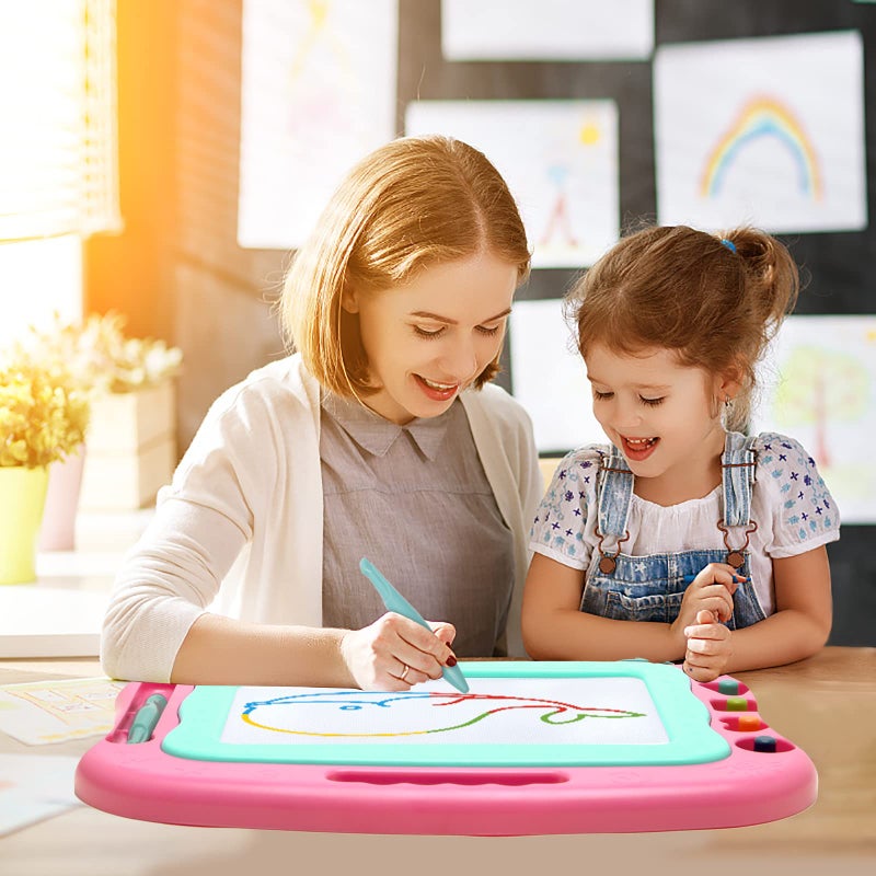 vusum Magnetic Drawing Board Magna Kids Doodle Board,Toddler Toys for Girls Boys 3 4 5 6 7 Year Old,Large Etch A Gifts Sketch Board Colorful Magnet Erasable Pad - Image 5
