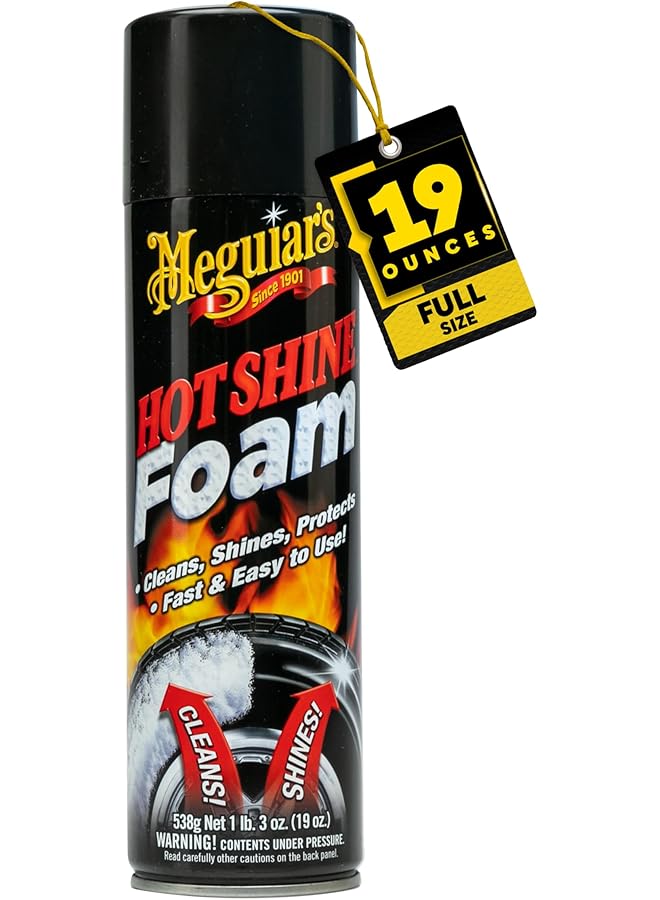Meguiar's Meguiars Hot Shine High Gloss Tire Foam, 19 Ounce, G13919 - Image 1
