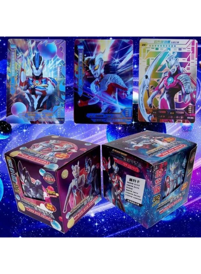 Altman Card Full Star Flash Card Rare Card Collection Supermarket School Gate Hot Explosions Children's Toys Wholesale-Color:Two Boxes [64 Packs And 448 Sheets]]-Specifications:Ultraman Card  - Image 1