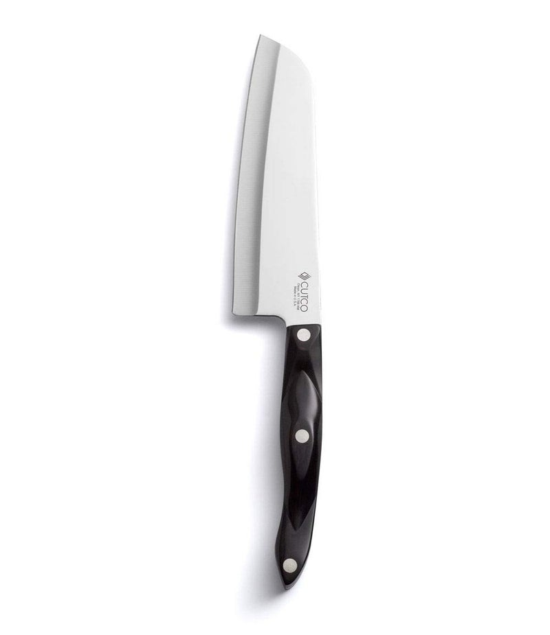 Cutco Cutlery Model 1766 Santoku Knife 70 High Carbon Stainless Straight Edge Blade56 Classic Brown Handle sometimes Called black In Factorysealed Plastic Bag