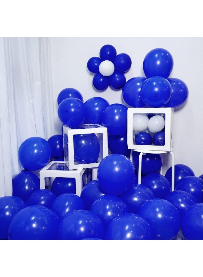 Goldedge 20 PC Royal Blue Latex Balloons, 12 Inch Deep Blue Balloons for Events, School Functions, Sports Themes & Decor - Image 4