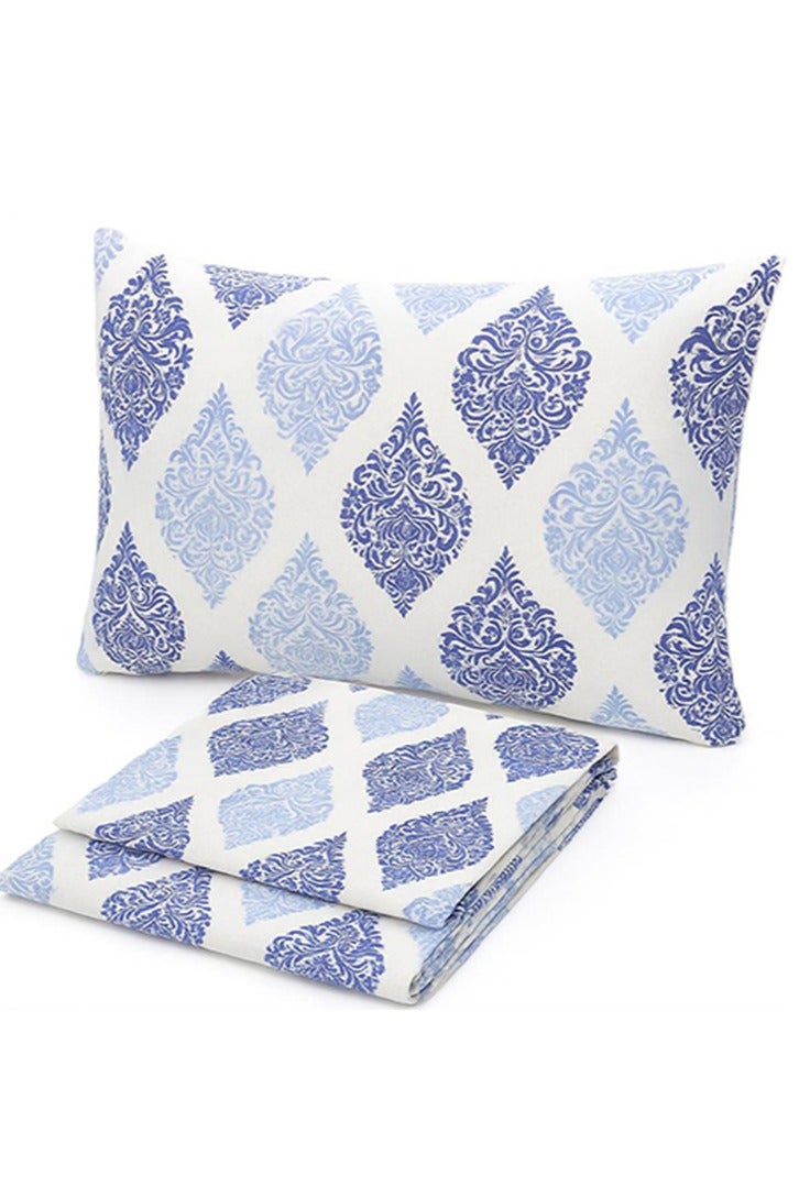 سنوز طقم ملاية سرير عاديه قطعتين، 160*235 سم+ كيس وسادة إضافي، تصميم رويال - Image 3