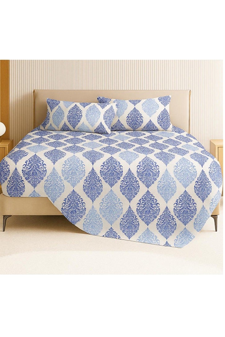 سنوز طقم ملاية سرير عاديه قطعتين، 160*235 سم+ كيس وسادة إضافي، تصميم رويال - Image 5