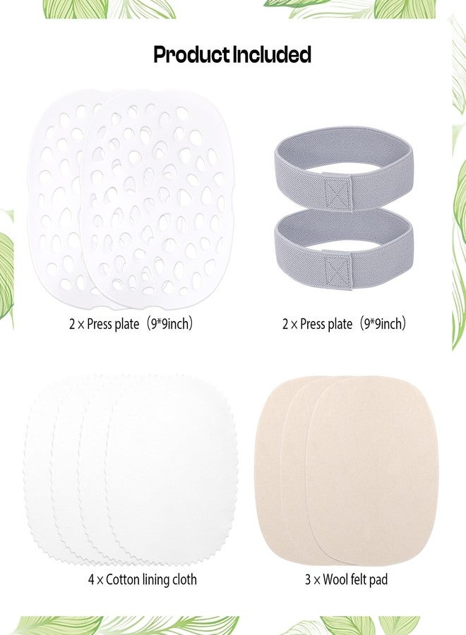 Caydo Microwave Flower Press Kit for Pressed Flower Art, 9" 2 Layers Portable Quick & Easy Flower Pressing Kit with Resusable & Washable Cloth, Color Retention Flowers Preservation for Craft Projects - Image 2