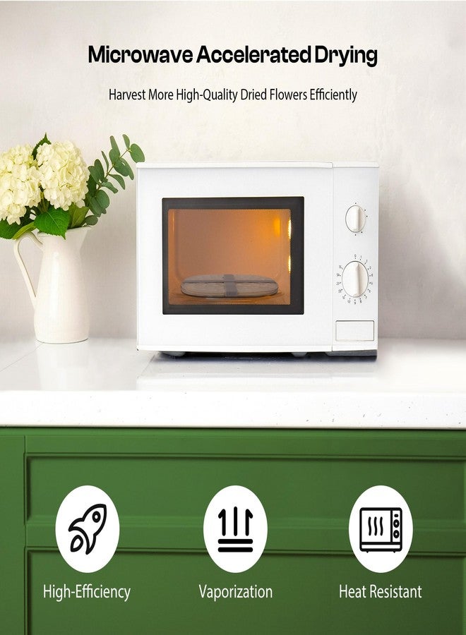 Caydo Microwave Flower Press Kit for Pressed Flower Art, 9" 2 Layers Portable Quick & Easy Flower Pressing Kit with Resusable & Washable Cloth, Color Retention Flowers Preservation for Craft Projects - Image 4