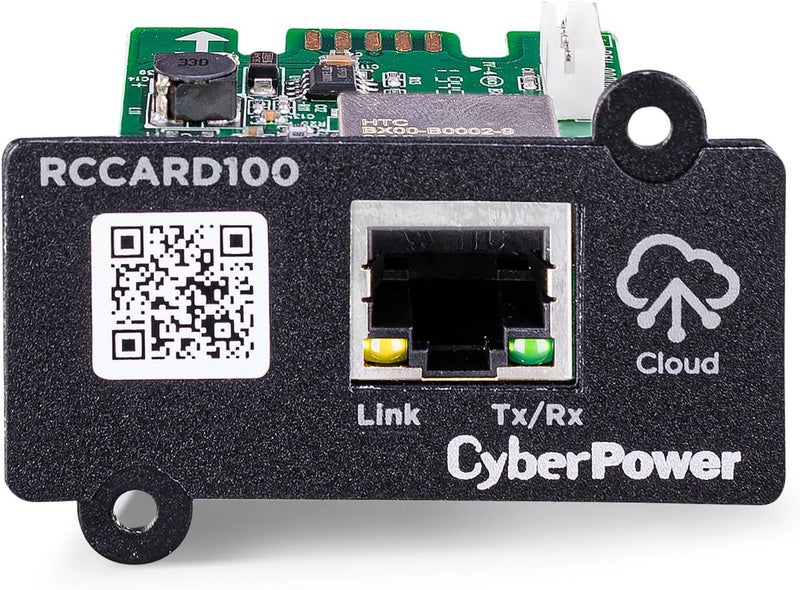 CyberPower بطاقة مراقبة السحابة RCCARD100، إدارة UPS عن بُعد عبر PowerPanel Cloud، تركيب سهل، تنبيهات في الوقت الحقيقي، متوافقة مع نماذج UPS مختارة - Image 1