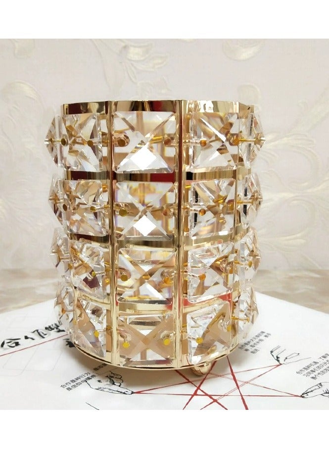 Luxury Crystal Makeup Brush Storage Bin - The Perfect Combination of Art and Function - Image 3