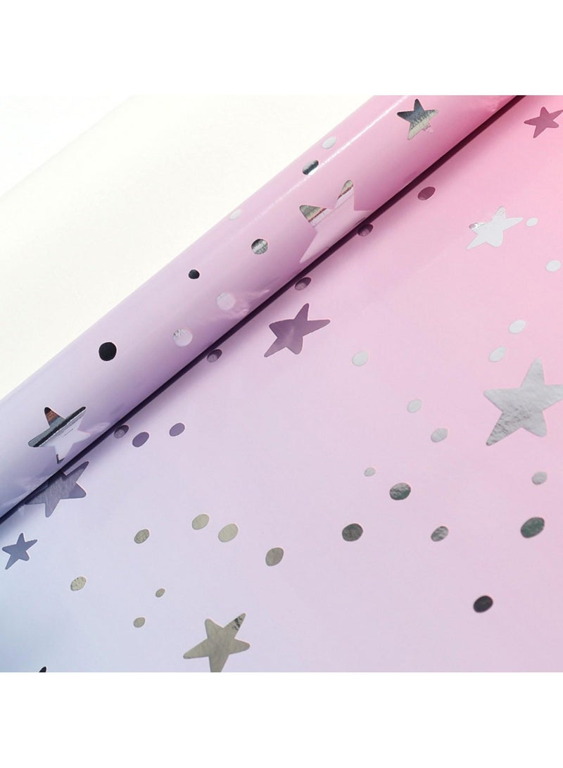 Birthday Wrapping Paper Folded, Mermaid Wrapping Paper, 3 Different Design Gift Wrap Paper, for Weddings Graduation Anniversaries, Birthday, Baby Shower (17 Inch X 120 Inch Per Roll) - Image 4