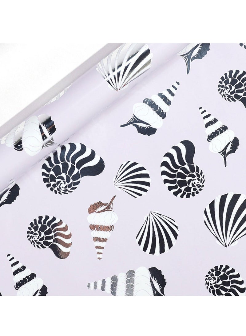 Birthday Wrapping Paper Folded, Mermaid Wrapping Paper, 3 Different Design Gift Wrap Paper, for Weddings Graduation Anniversaries, Birthday, Baby Shower (17 Inch X 120 Inch Per Roll) - Image 3