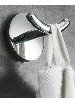 Double Robe Hook Bathroom Wall Mounted Shower Towel Hanger, Metal, Durable, Chrome - pzsku/Z47A3574A90FFE293CFD0Z/45/_/1730637762/3ef1c6a2-304c-41e0-8c38-6c2e6f5a4110