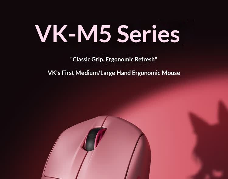 Valkyrie VK M5 Wireless Gaming Mouse 3-Mode 56g Ultra Lightweight 650mAh, White - Image 2