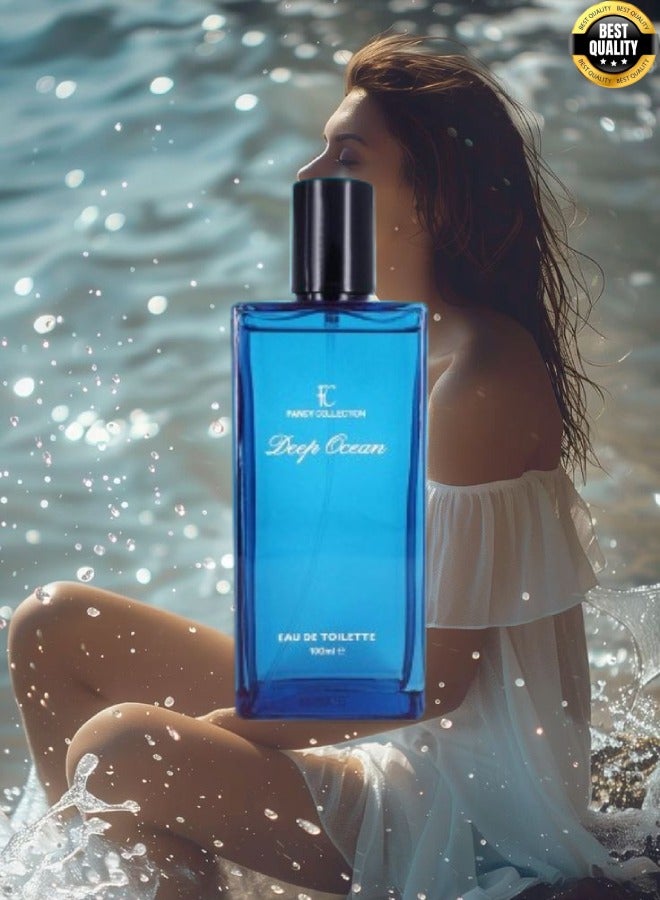 FANCY COLLECTION Deep Ocean Perfume EDT 100ML - Image 2