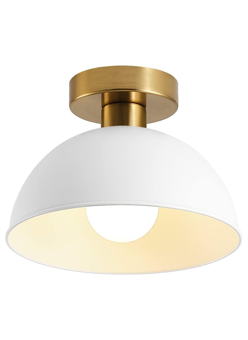 ERENYEA Semi Flush Mount Ceiling Light, Modern Ceiling Light Fixture for Kitchen Island Dining Room Foyer Hallway Porch Barn Loft  - Image 1
