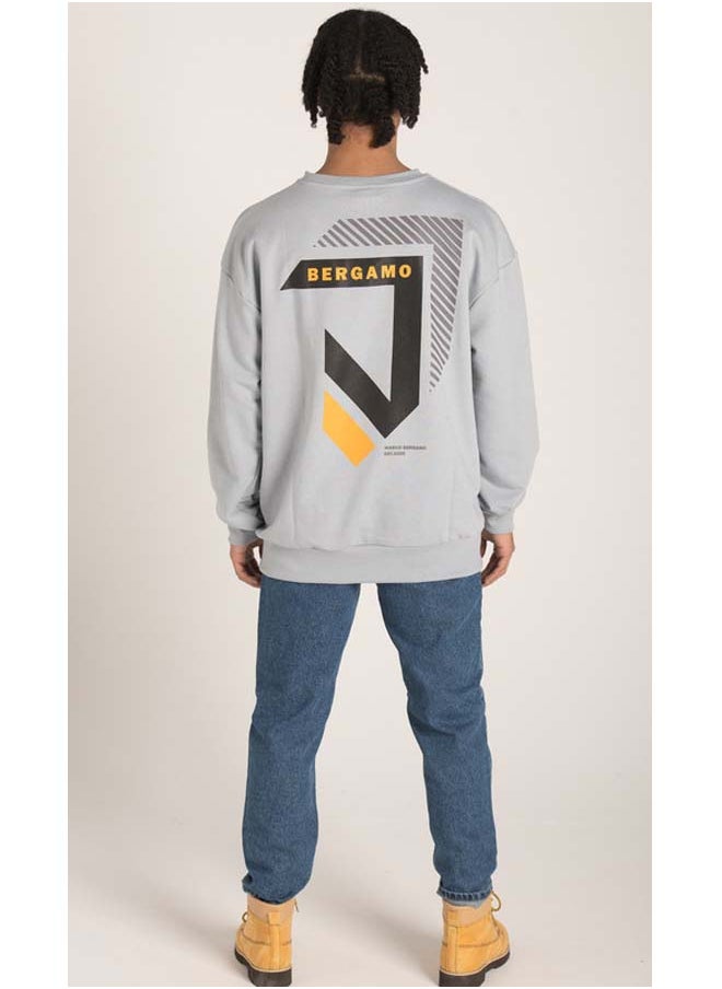 Marco Bergamo - Back Print R-Neck Sweatshirt - Image 1