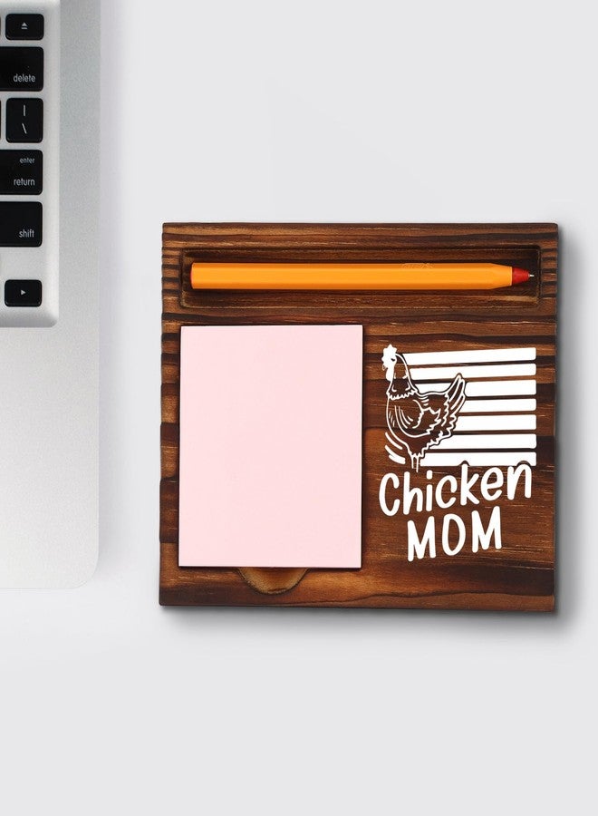 TRCENDE Funny Chicken Mom Gifts for Women, Chicken Mom Design, Fun Farmhouse Style, Ideal Cute Gift for Chicken Lady, Perfect for Christmas Birthday New Job, Self-Stick Note Pad Holder XBT19 - Image 4