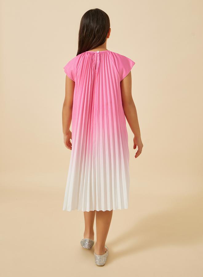 Styli Ombre Pleated Dress  - Image 4