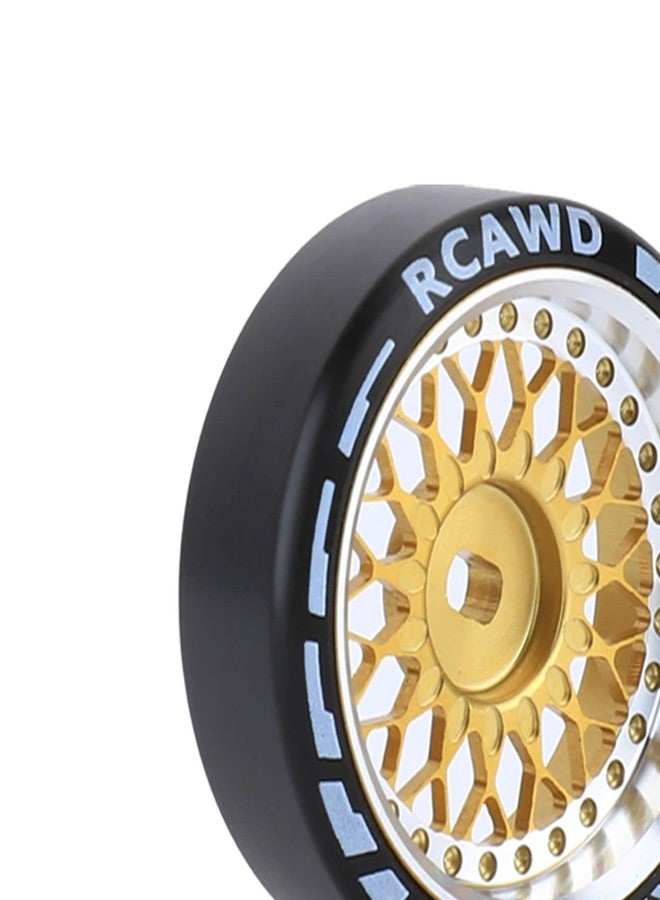 RCAWD for 1/28 Mini-Z AWD AMZ Mini-Q AMR GLA DRZ Mini-D IW04M Wltoys XRX BZ IW05 IW06 Drift Wheel Tire Set Upgrades,No More Glue Parts 27mm Diam, Sun-Type,Yellow - Image 3