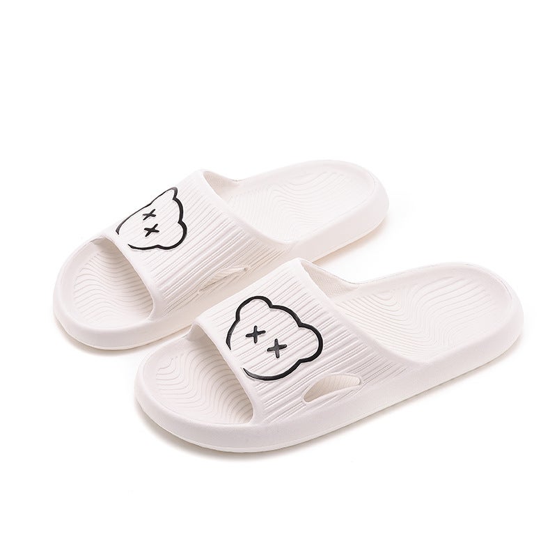 New EVA Slippers Unisex Home Wear Lightweight Summer White 
