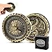 Froggod Roulette Dice Spinner 1pc Metal DND Spinner with 3D Relief Mechanical DND Dice with Gorgeous Gift Box for Rolling GameD20 Ancient Gold - Image 2