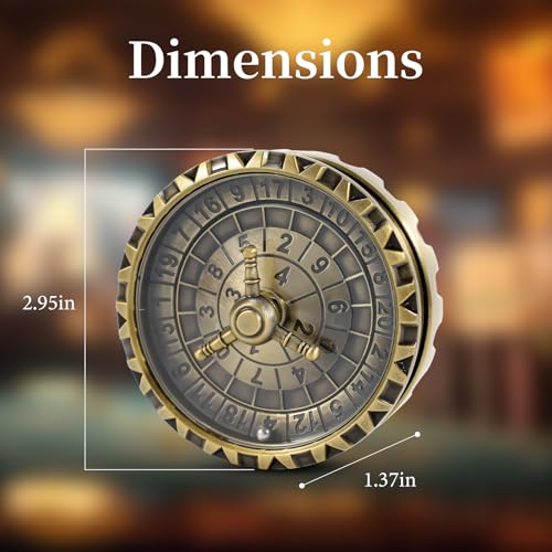 Froggod Roulette Dice Spinner 1pc Metal DND Spinner with 3D Relief Mechanical DND Dice with Gorgeous Gift Box for Rolling GameD20 Ancient Gold - Image 5