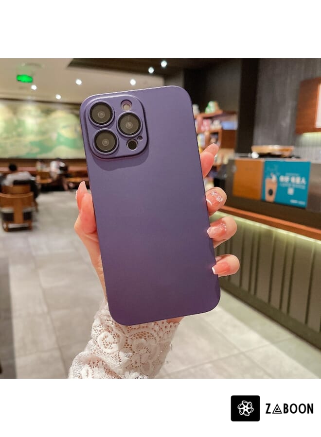 Zaboon Protective Case Cover For iPhone 14 Oily Feel PC Shockproof Protective - Image 1