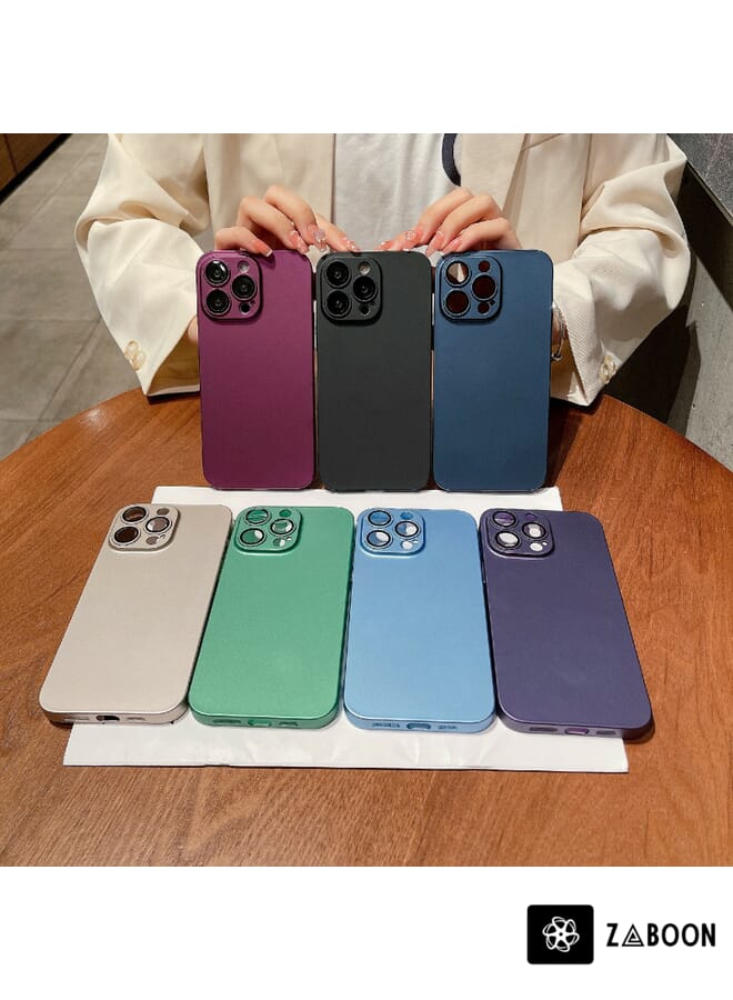 Zaboon Protective Case Cover For iPhone 14 Oily Feel PC Shockproof Protective - Image 2