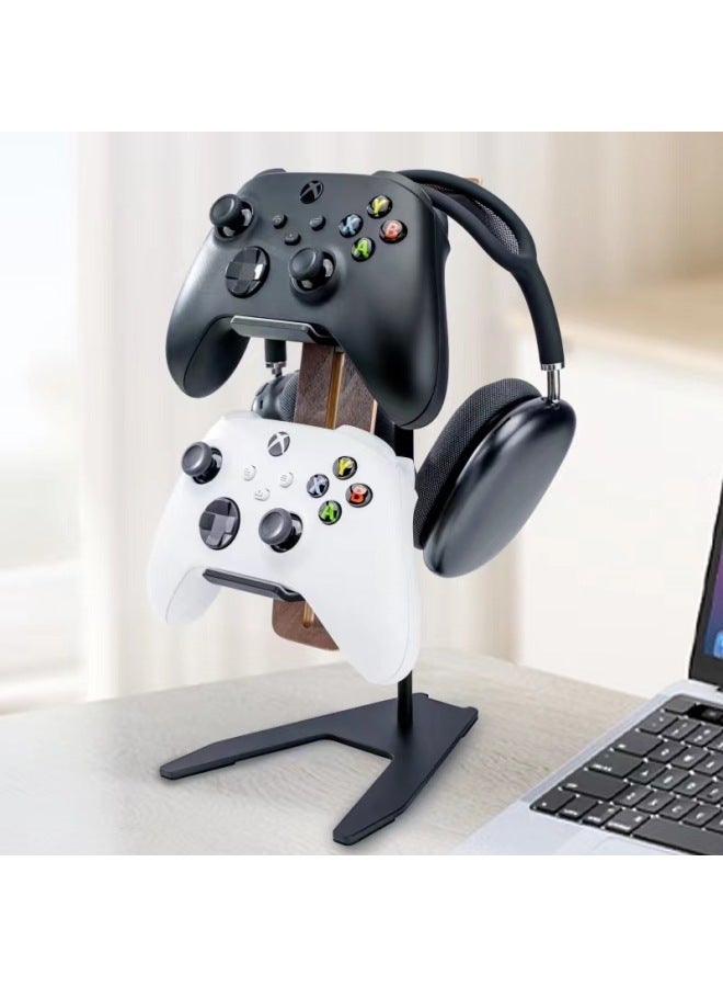 Headset Bracket Game Handle Artifact Headset Earplugs Universal Multi-model College Students' Dormitory Good Storage-Style:Black-base Figure-eight Legs - Image 2