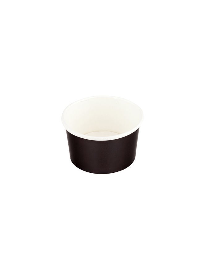 Restaurantware-Coppetta 5-Ounce Dessert Cups, 50 Disposable Ice Cream Cups - Lids Sold Separately, Sturdy, Black Paper Frozen Yogurt Bowls, For Hot And Cold Foods, Perfect For Gelato Or Mousse - Image 1