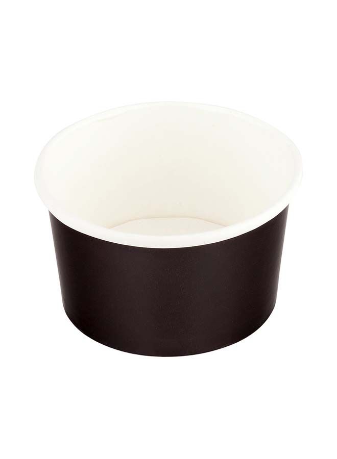 Restaurantware-Coppetta 5-Ounce Dessert Cups, 50 Disposable Ice Cream Cups - Lids Sold Separately, Sturdy, Black Paper Frozen Yogurt Bowls, For Hot And Cold Foods, Perfect For Gelato Or Mousse - Image 2