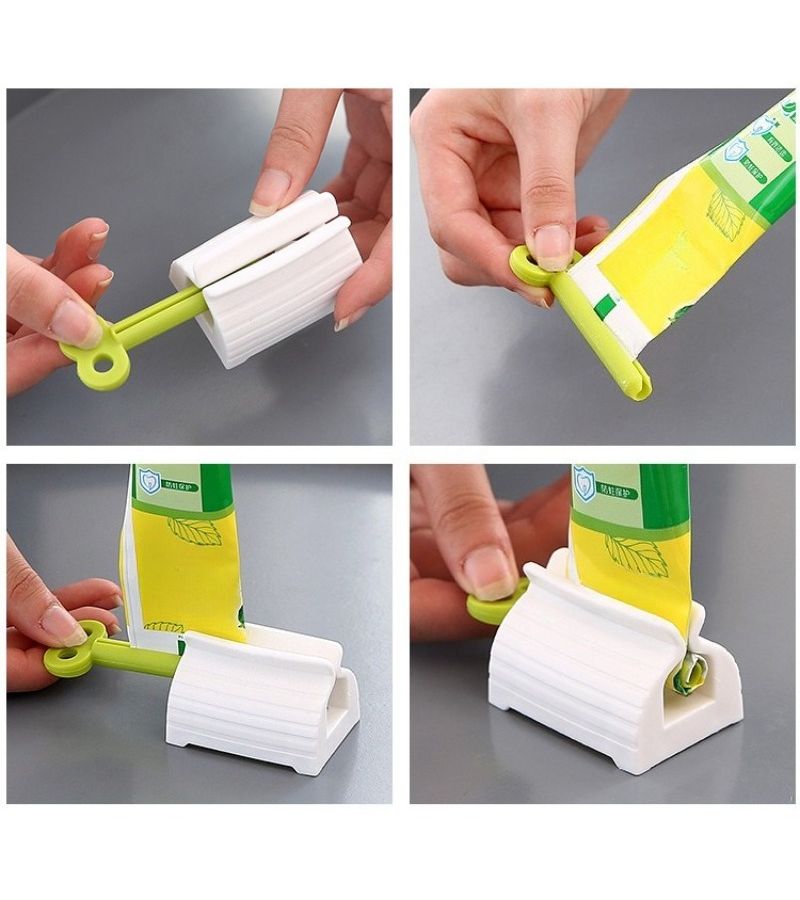 Manual Rotary Toothpaste Lotion Squeezer 5 Pcs Random Color for Home Travel Camping - Image 5
