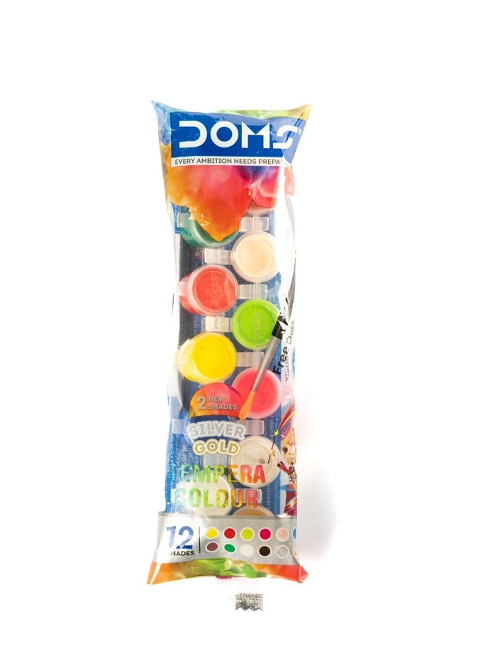 دومس 12 قطعة. تمبرا كولور + فرشاة واحدة - Image 1