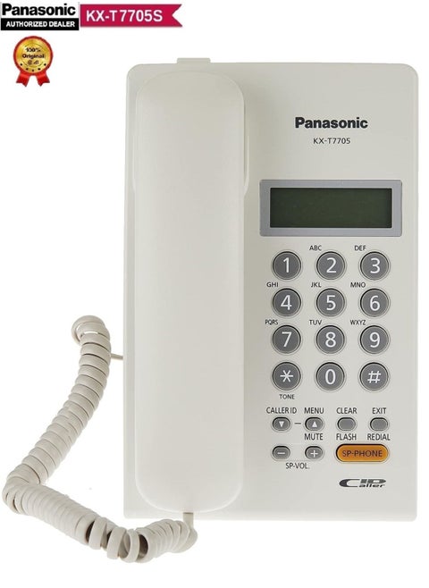 Panasonic KX-T7705SX Analog Corded Double Line, Speakerphone With Caller ID