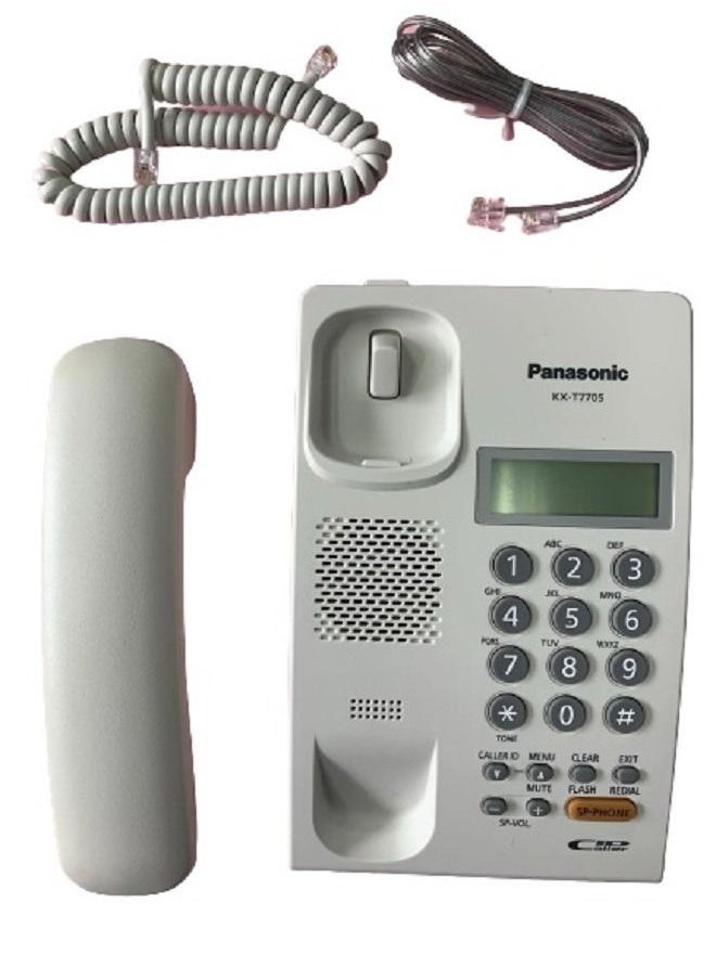 Panasonic KX-T7705SX Analog Corded Double Line, Speakerphone With Caller ID