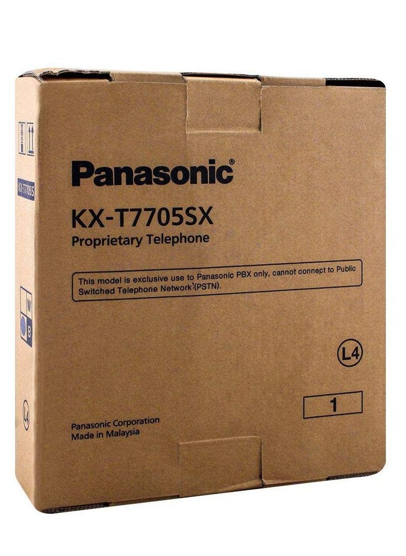 Panasonic KX-T7705SX Analog Corded Double Line, Speakerphone With Caller ID