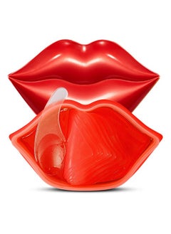 Charm Kiss 20Pcs Moisturizing Lip Mask Lip Sleep Mask Reduces Lip Lines And Restores Moisture Lip Mask Effectively Nourishes The Lip Skin Gel Treatment Lip Masks Plumping Lips Mask Lip Care Products (Red)  - Image 1