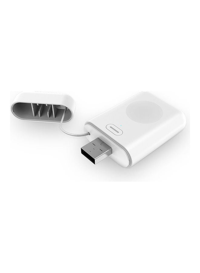 Raxoom Portable Wireless Charger 1000Mah Power Bank For Apple Watch White - Image 5