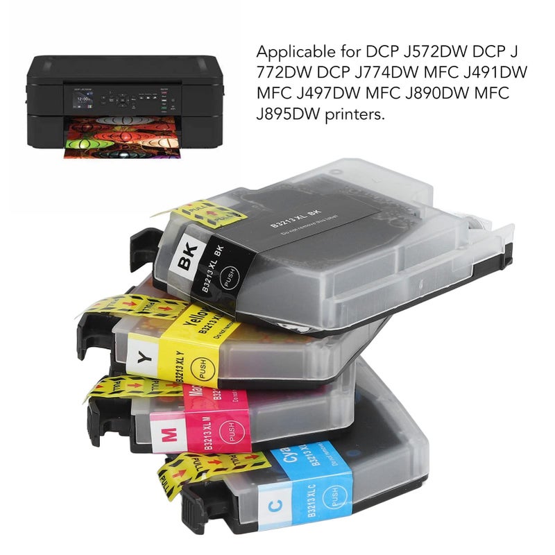 4 Color Printer Ink Cartridge Replacement 4 Pack Compatible With Dcp J572dw - Image 5