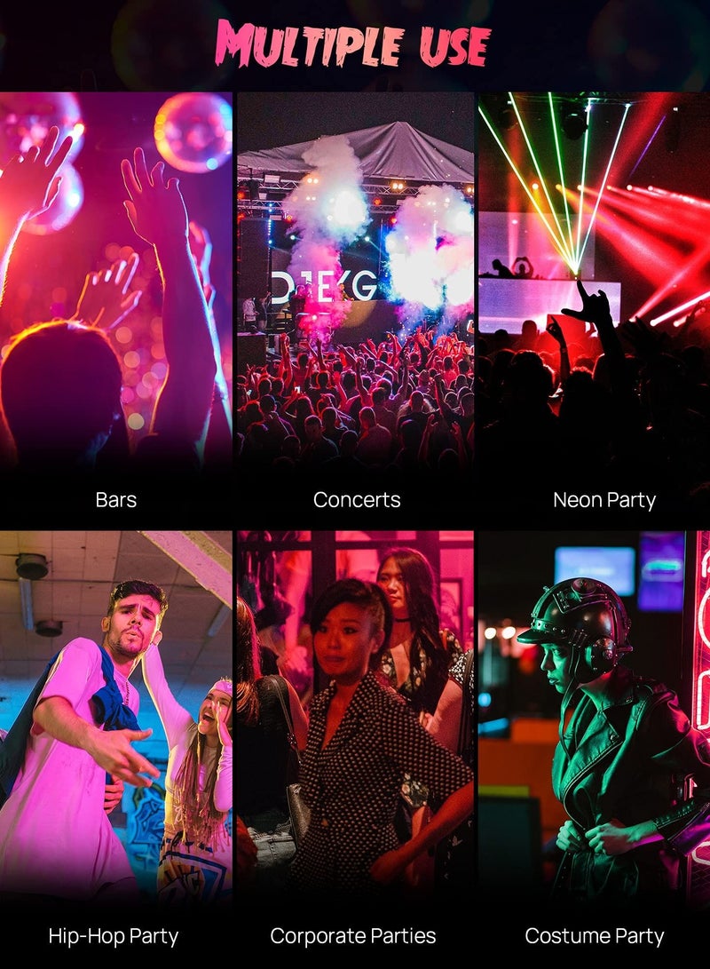 KASTWAVE 3 Pieces LED Light Up Ties for Men Adjustable Novelty Neckties Glow Necktie Neon in the Dark, Bars Party Show Costume Accessory Green, light blue, blue. - Image 5