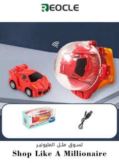 REOCLE Remote Control Car Watch Toys Mini Racing Cars Wrist Toy RC Small Car Interactive Outdoor Birthday Gifts for Boys and Girls  - Image 1