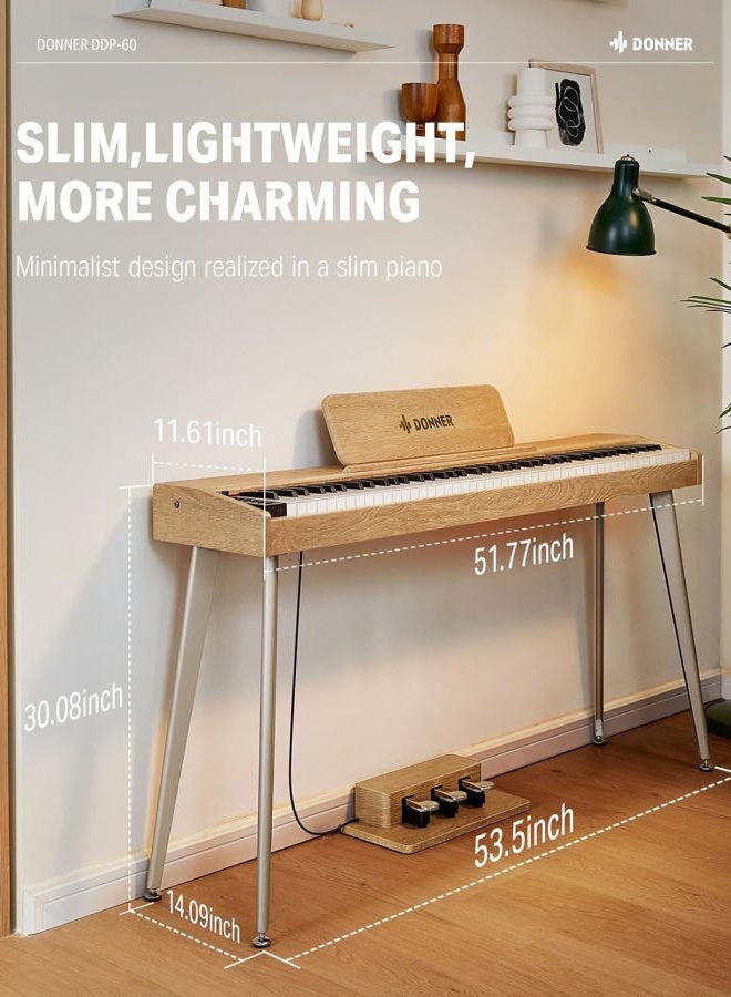 Donner Digital Piano with Speed Sensitive Keys, Electric Piano for Beginners - Image 5
